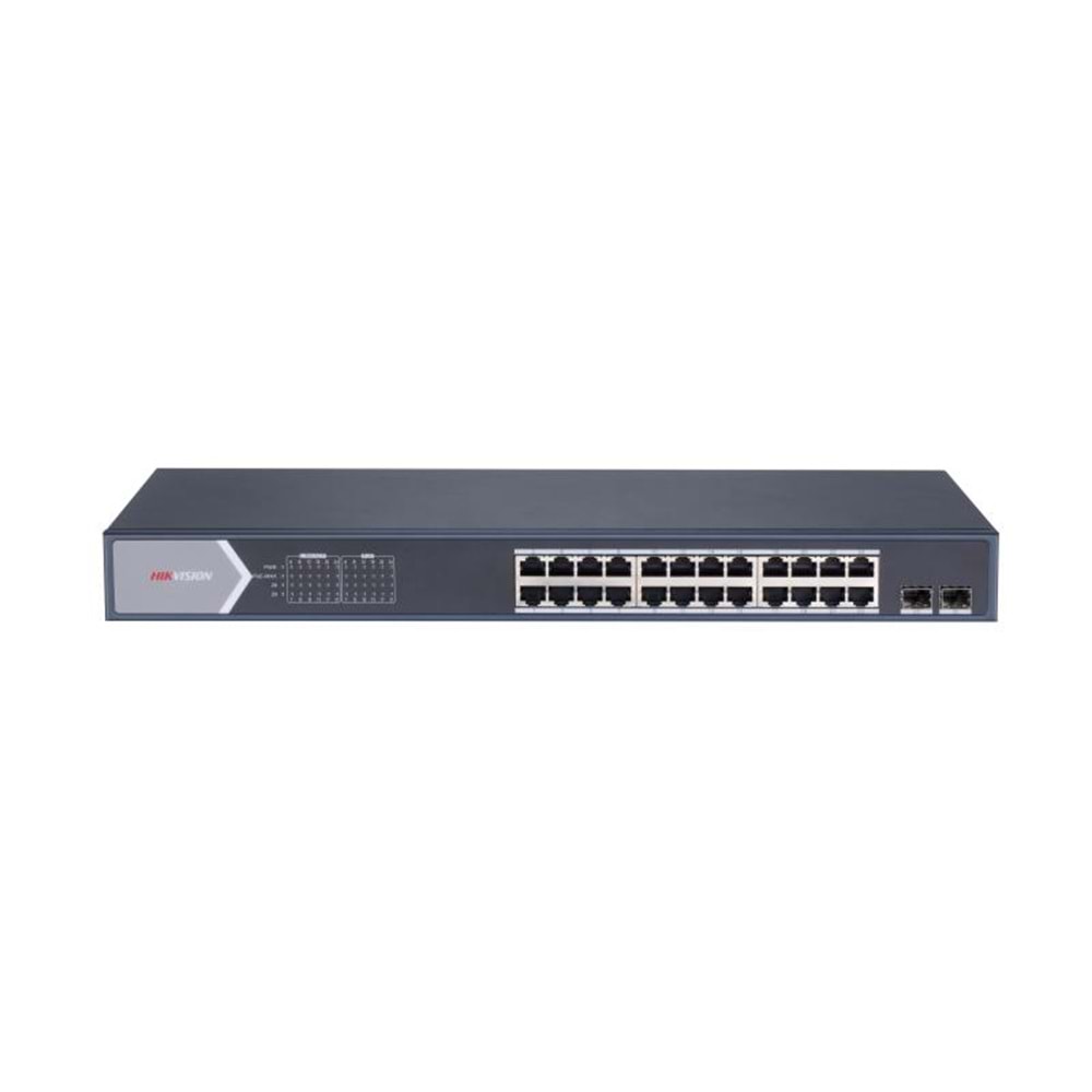 HIKVISION DS-3E1526P-SI 24XGE+2XGE/SFP 370W F.GİGABİT POE SWİTCH