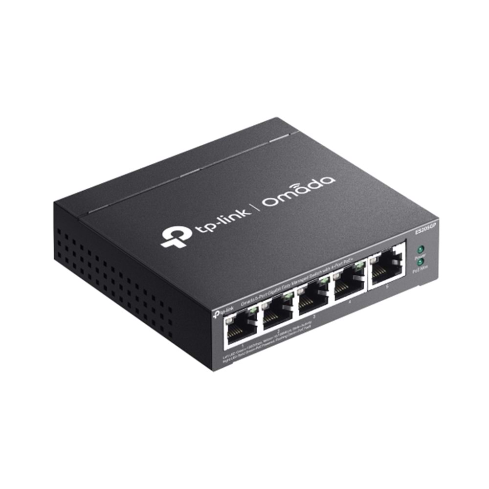 TP-LINK ES205GP 5 PORT YÖNETİLEBİLİR 65W POE SWITCH