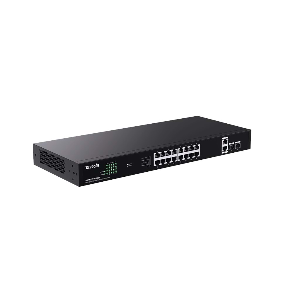 TENDA TEG1120P-16-250W 18PORT 10/100/1000 SWITCH