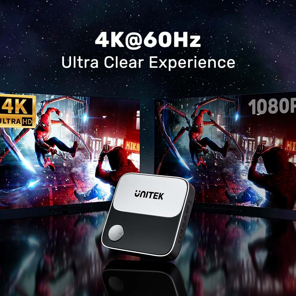 UNITEK WIRELESS 4K&60Hz KABLOSUZ GÖRÜNTÜ AKTARICI (V1162B01)