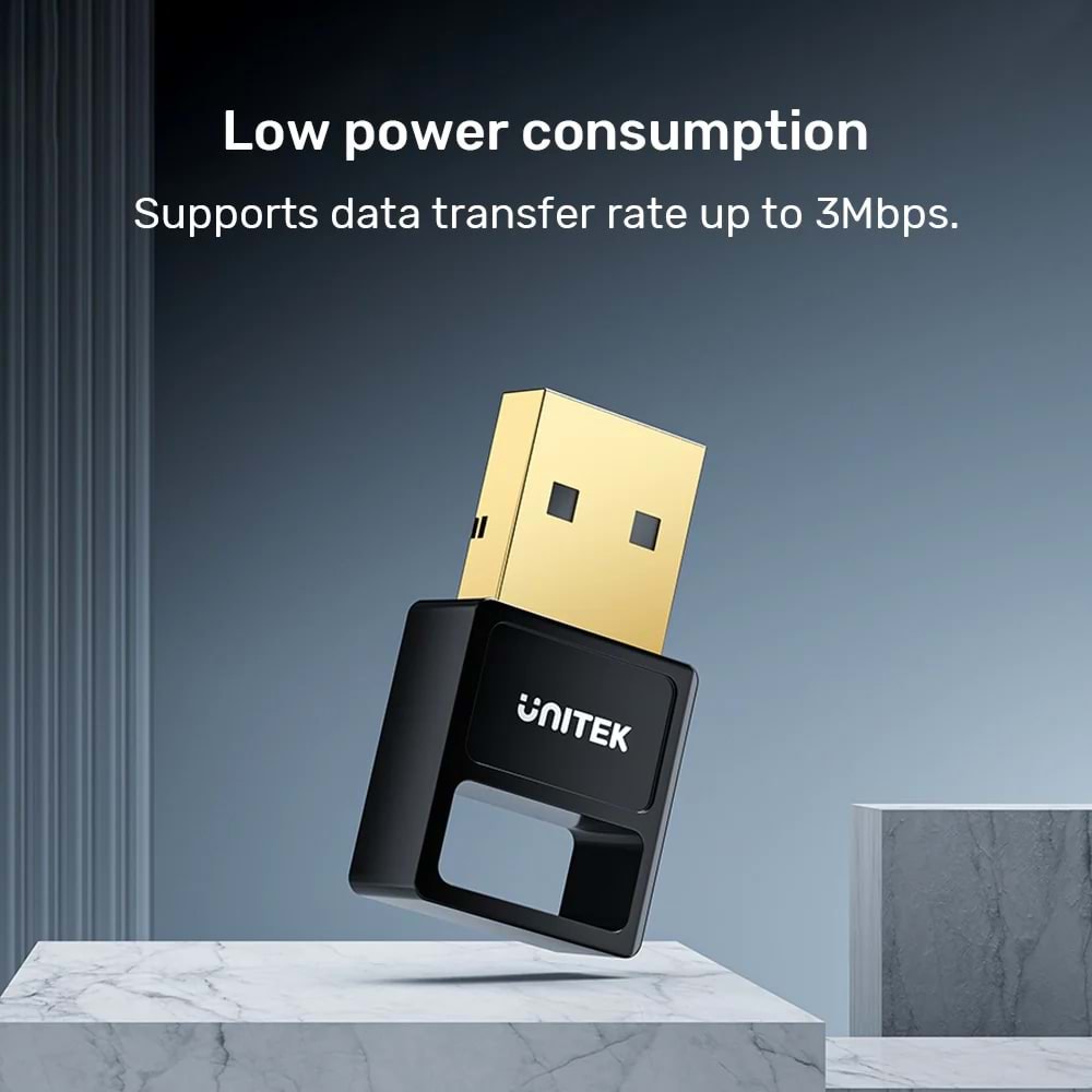 UNITEK BLUETOOTH 5.3 MINI USB ADAPTÖR (B105B)