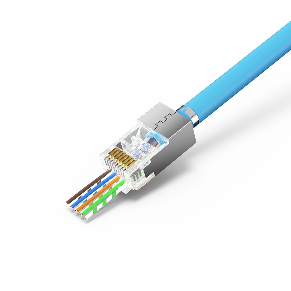 UNITEK CAT7 RJ45 50'Lİ PASS TROUGH KONNEKTÖR (OT1093ATP01)