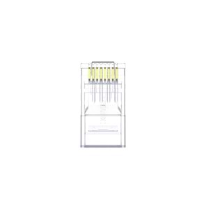 UNITEK CAT6 RJ45 MODULER KONEKTÖR 100'LÜ (Y-OT19TP)