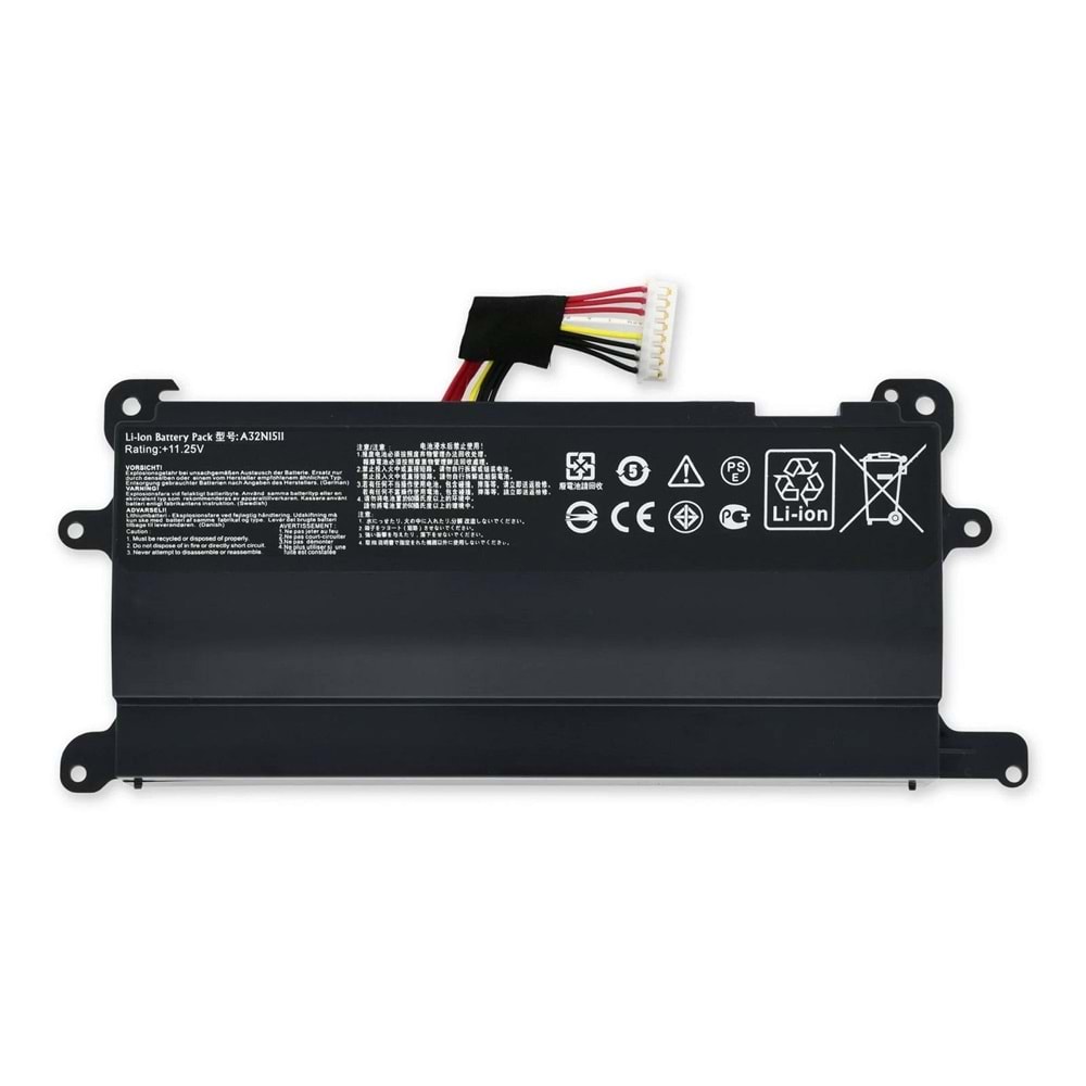 RETRO Asus ROG G752V, A32N1511 Notebook Bataryası - Ver.1 (6 Cell)