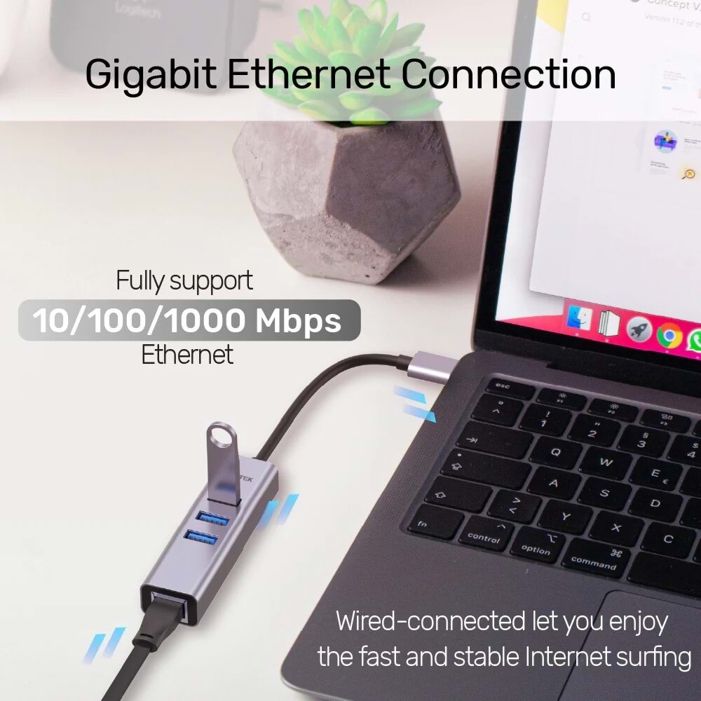UNITEK 4 PORT ETHERNET HUB (Y-3088B)