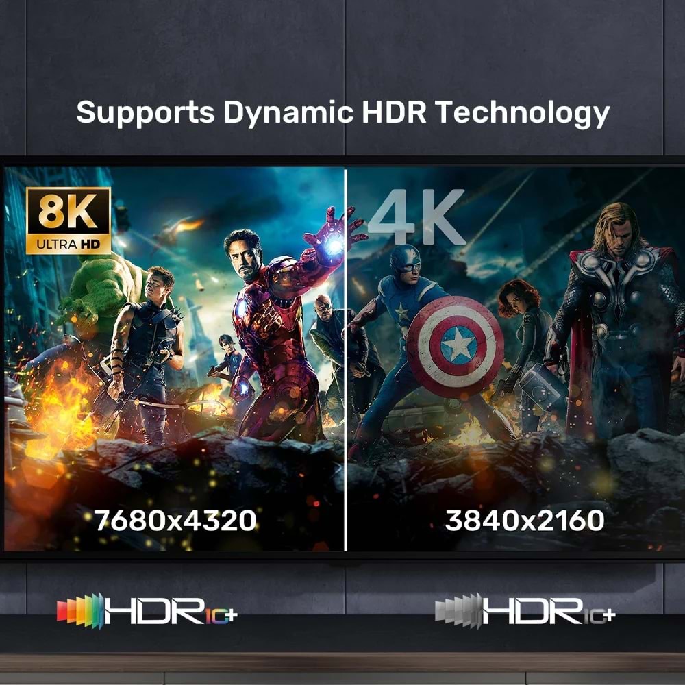 UNITEK HDMI2.1 KABLO 5MT 8K&60Hz (C11086GY01-5M)