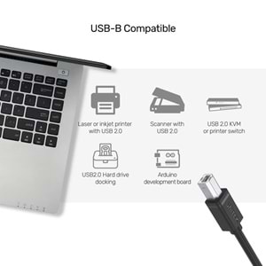 UNITEK USB-A TO USB-B YAZICI KABLO 3MT (Y-C420GBK)